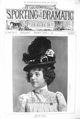Marie George in costume from The Belle of Bohemia, illustrated in 1901