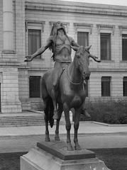 The Appeal to the Great Spirit sculpture by Cyrus E. Dallin in Boston Massachusetts