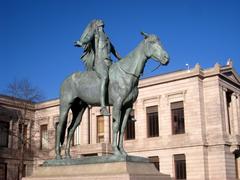 Appeal to the Great Spirit sculpture outside the Museum of Fine Arts Boston