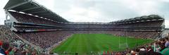 Aerial view of Croke Park stadium filled with spectators during the 2004 All-Ireland Football Championship Final in Dublin, Ireland