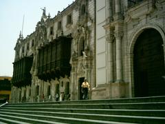 Catedral y Palacio del Arzobispado in the evening with clear sky
