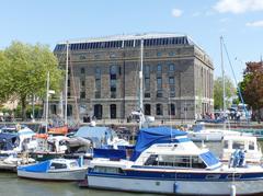 Arnolfini arts centre on Bristol harbourside in England