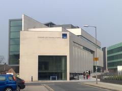 Exterior view of LJMU Art and Design Building with modern architectural design