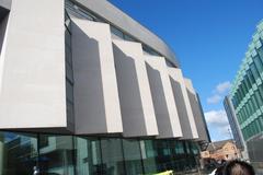 Liverpool Art and Design Academy entrance building with modern architecture and landscaped surroundings