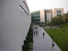 Liverpool Art and Design Academy building front during Degree Show