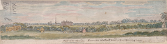 Watercolour painting of Aston Hall from the Walsall Road near Birmingham