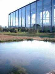 Centro Ataria wetland interpretation center and Salburua ponds in Vitoria-Gasteiz