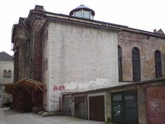 Back view of White Stork Synagogue in Wrocław from Antoniego street side in 2007