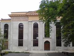 Front view of White Stork Synagogue in Wrocław from Włodkowica street side