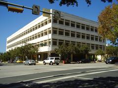 Faulk Library building of Austin Public Library in Austin Texas