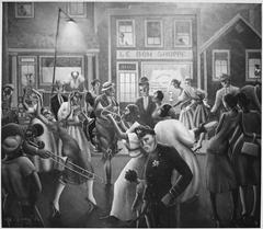 Historical painting titled Getting Religion depicting a dramatic scene