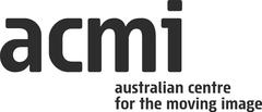 Australian Centre for the Moving Image logo with stylized ACMI letters in black