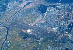 Bird's eye view of Gimpo International Airport in Seoul