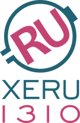 Old logo of XERU-AM Radio Universidad featuring university emblem and radio frequency