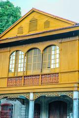 Traditional capiz shell windows in Balay Negrense heritage house