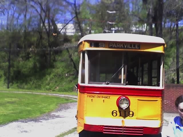 Historic No. 19 streetcar at Baltimore Streetcar Museum