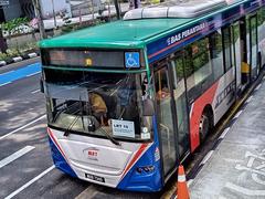 LRT Bandaraya bus lay-by view in Kuala Lumpur