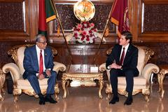 US Ambassador Earl R. Miller presenting credentials to Bangladesh President Md. Abdul Hamid at Bangabhaban