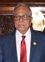President Md. Abdul Hamid receiving credentials from U.S. Ambassador Earl R. Miller at Bangabhaban