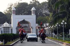 US Ambassador Earl R. Miller presenting credentials to Bangladesh President Md. Abdul Hamid at Bangabhaban