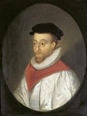 17th century oil painting portrait of Orlando Gibbons