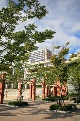 Kookmin University main building with clear blue sky