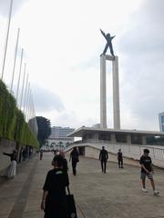 Walking tour event at Lapangan Banteng, Central Jakarta