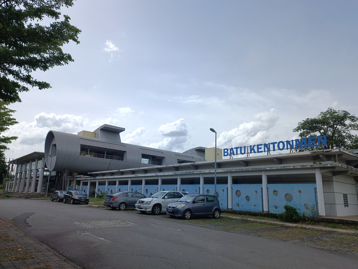 Batu Kentonmen Komuter Station exterior in Kuala Lumpur Malaysia