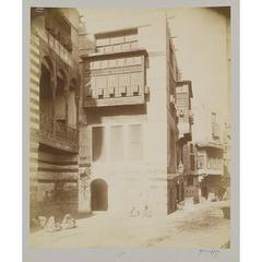 Bab al-Wazir Street with historic Bayt al-Razzaz and Umm al-Sultan Sha'ban mosque in Cairo