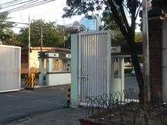Street view of Bel-Air Village junction along Kalayaan Avenue, Makati Avenue and Senator Gil Puyat Avenue with visible Papa John's Pizza and Burger King in Makati City