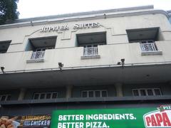 Jupiter Street in Bel-Air Village, Makati City, showing Papa John's Pizza and Burger King fast food outlets along Kalayaan Avenue and Makati Avenue