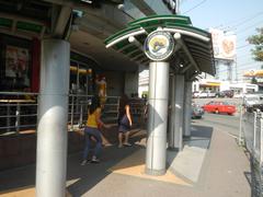Buendia Flyover and surrounding Makati City landmarks including Forbes Park, EDSA-Kalayaan Flyover, Buendia MRT Station, and SM Cyber Makati Two