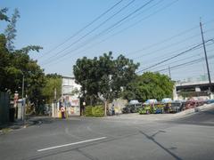 Buendia Flyover and surrounding roads and buildings in Makati City Philippines