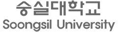 Soongsil University logo in blue text with Korean and English characters