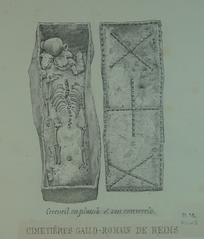 Lead coffin from Reims in the collection of Léon Morel