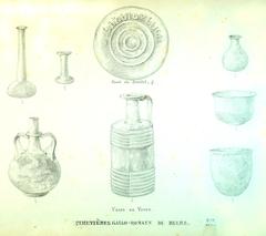 Glass vases in the Cemeteries of Reims