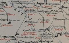 Historic map of Cenabum by Desjardins