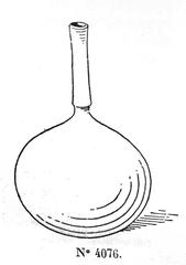 Vintage bottle Trois Piliers from museum catalog