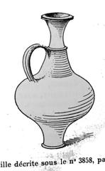 Yellow clay bottle with Saint Mark's cross