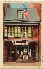 Historic Betsy Ross Flag House at 239 Arch Street in Philadelphia, Pennsylvania