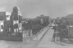 Bialik Street with the home of poet Hayim Nahman Bialik on the left corner in Tel Aviv