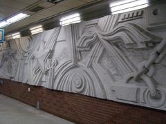 Samgakji Station underground subway platform with trains and lighting