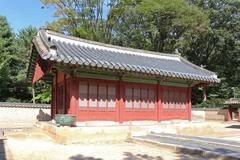 Jaegung Hall at Jongmyo Shrine in Seoul, South Korea