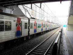 Platform of Changdong Station Line 1 in South Korea
