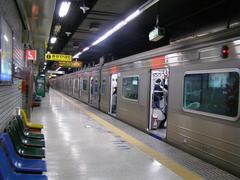 Dongdaemun Station entrance view with signage and pedestrian activity
