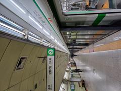 Platform of Kkachisan Station on Line 2 Seoul Subway