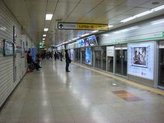Seoul National University of Education Station entrance with modern architecture