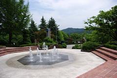 Clock Tower Fountain at Dankook University in Cheonan