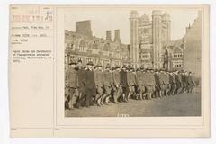 University of Pennsylvania students drilling in Philadelphia 1917