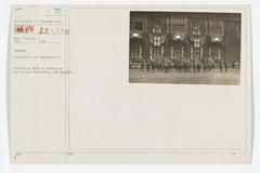University of Pennsylvania Battalion Band performing at a reception for the French Commission on May 9, 1918